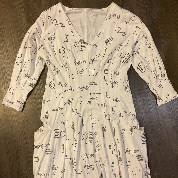 Matthildur VNeck Midi Dress Sz S - Picture 2 of 6